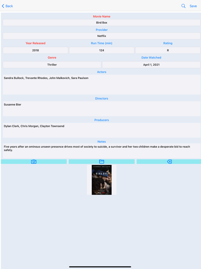 Movies I Have Watched Screenshot