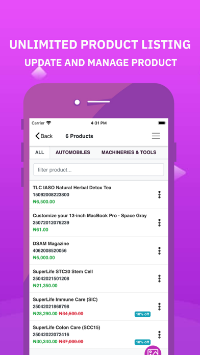 Seller Center AfriMarketSquare Screenshot