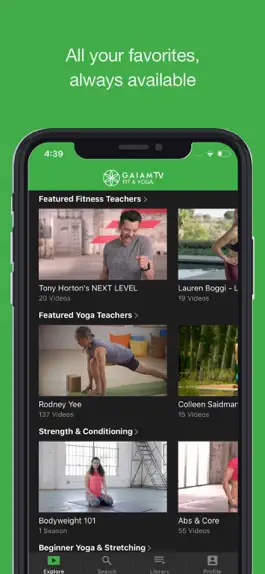 Game screenshot Gaiam TV Fit & Yoga hack