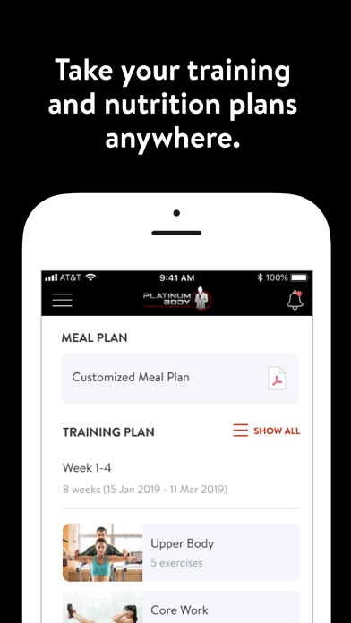 Platinum Body by RARE Fitness Screenshot