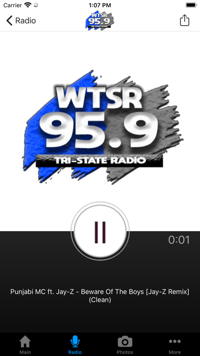 95.9 Tri-State Radio Screenshot