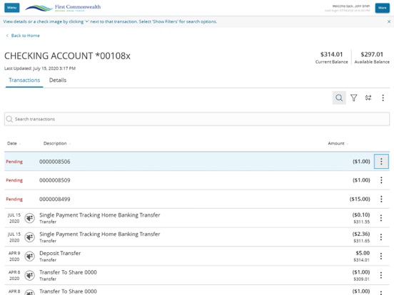 Screenshot #5 pour First Commonwealth FCU Mobile