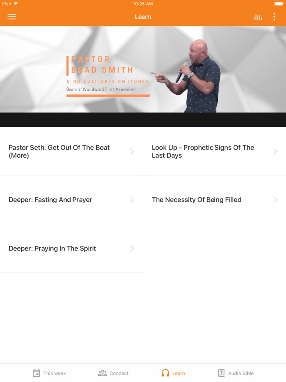 Woodward First Assembly iPad screenshot 3 - Lifestyle app
