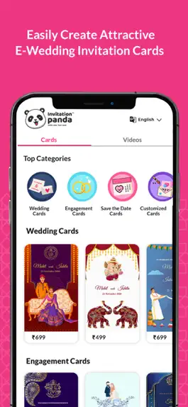 Game screenshot Shaadi & Engagement Card Maker hack