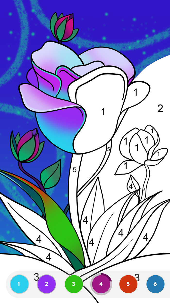 Paint by Number Coloring Game