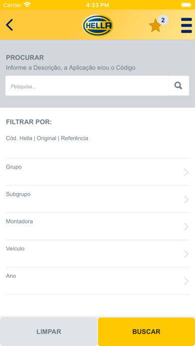 HELLA Catálogo Brasil Screenshot