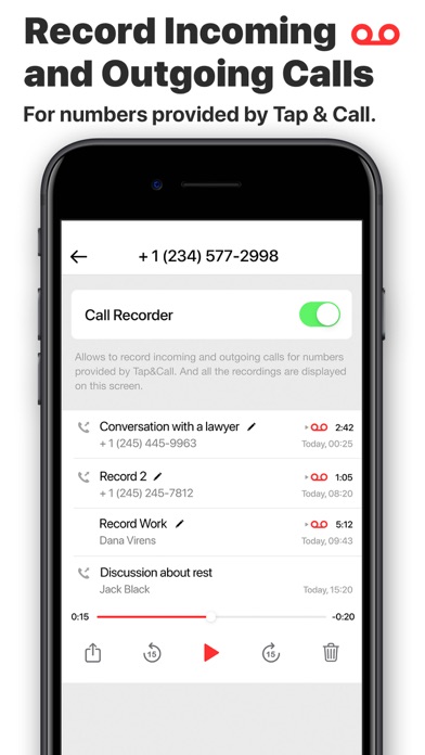 TapCall - Second Phone Number Screenshot