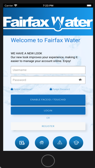 Fairfax Water Customer Screenshot