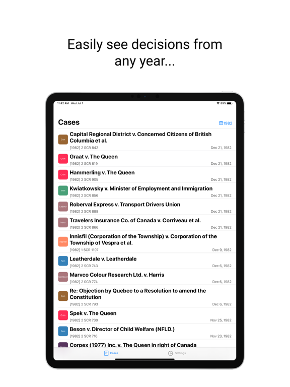 Supreme Court of Canada Cases screenshot 2