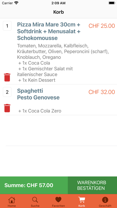 Mira Mare Pizza & Pasta Screenshot