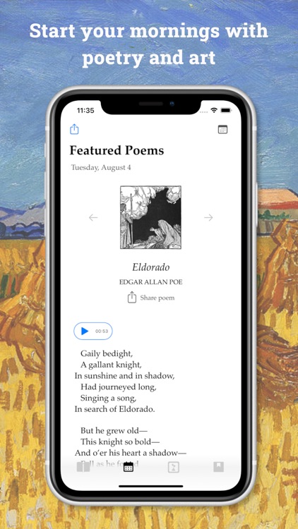 Poesie: The Daily Poetry App screenshot-0