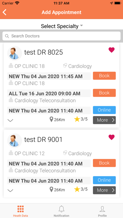 Medica TeleCare Screenshot