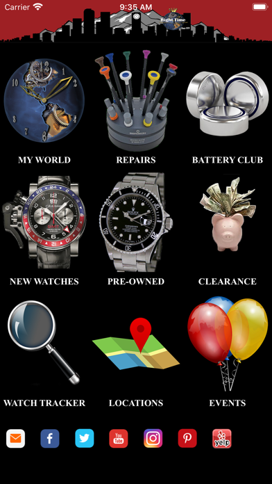 Right Time Watch Center Screenshot