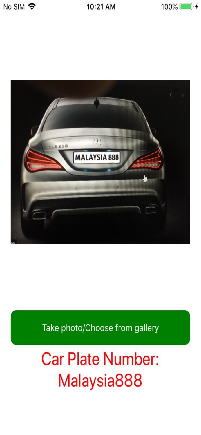 Cloud Based Plate Recogniser