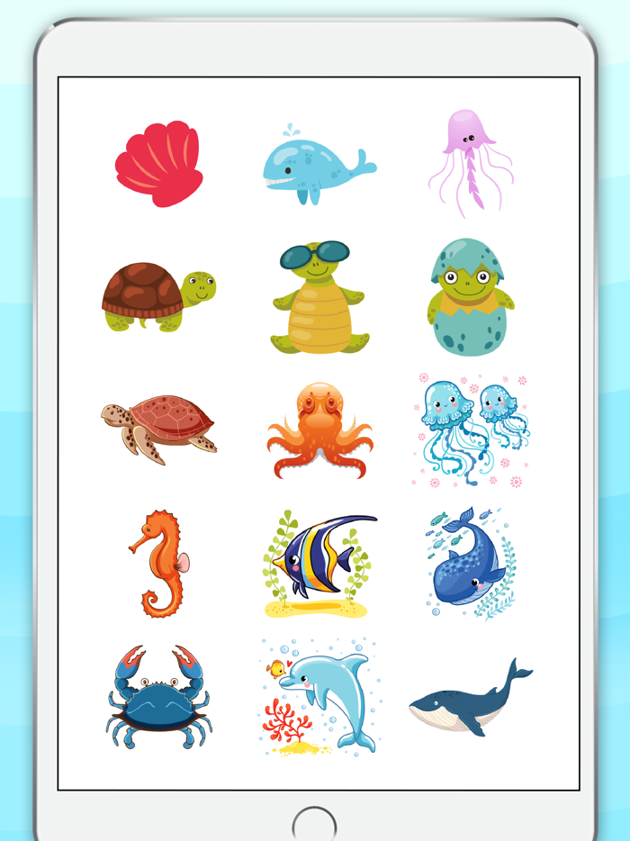 Sea Animal Stickers Pack