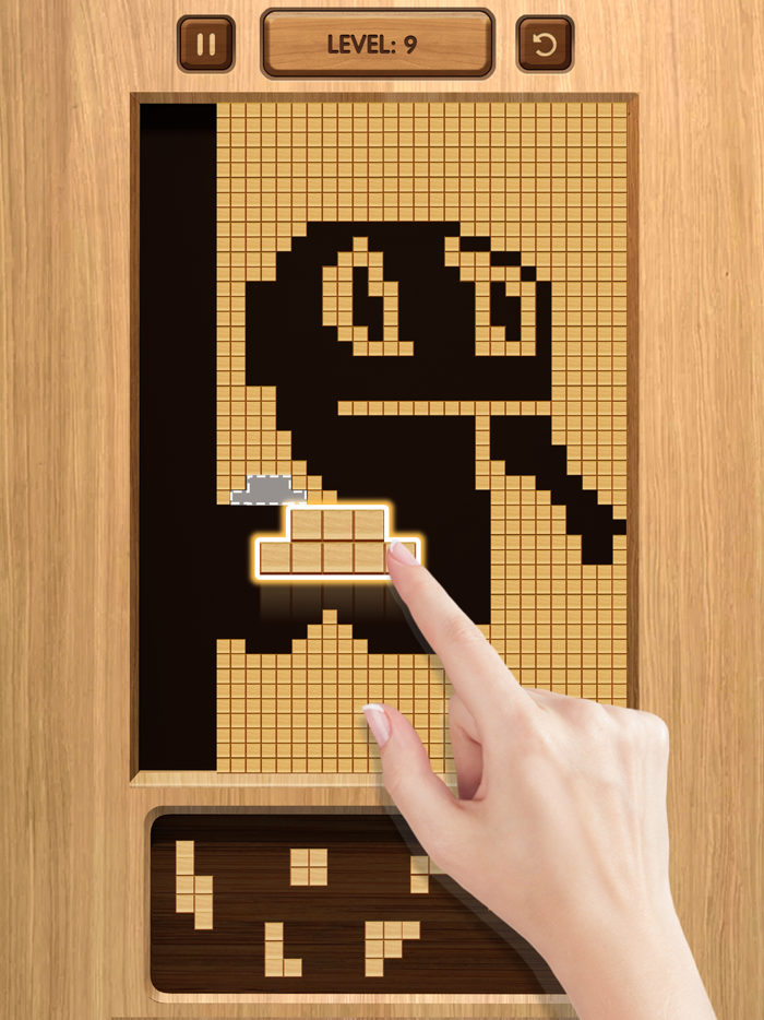 Wood Blast Fill Up Cube Crush