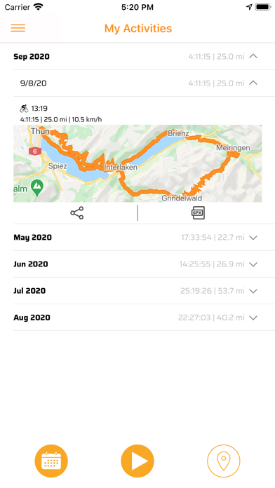 Bike Tracker  Cycling Computer Screenshot