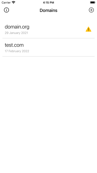 Domain Reminder screenshot 2