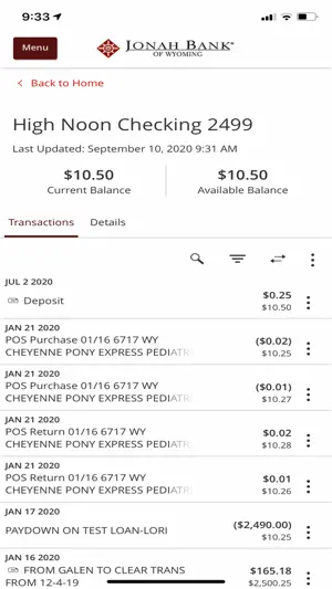 Jonah Bank of Wyoming screenshot 3