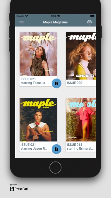 Maple Magazine Screenshot