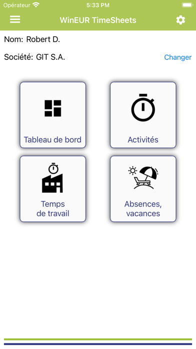 WinEUR TimeSheets Screenshot