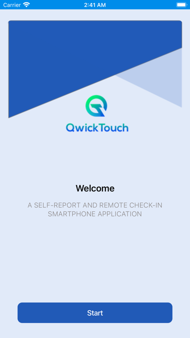 QwickTouch Check-In Screenshot