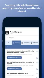 pocket sergeant - police guide iphone screenshot 1