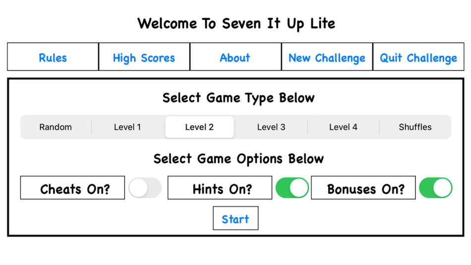 #4. Seven It Up Lite (iOS) 由: Jonathan Cogzell
