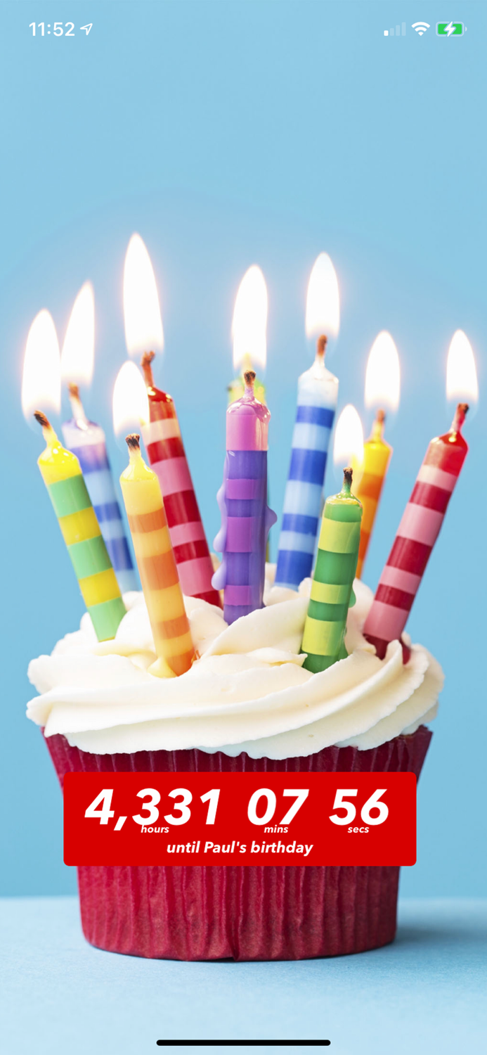 Birthday Countdown ‎