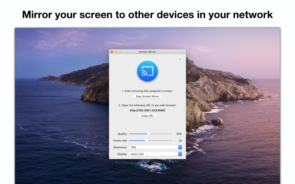 Screen Mirror: Cast Anywhere (macOS) 由: Erik Wegener Screen Mirror: Cast Anywhere (macOS) 由: Erik Wegener