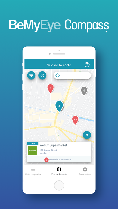 Screenshot #1 pour BeMyEye Compass