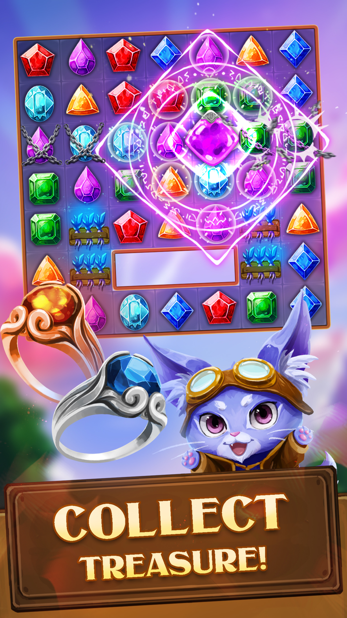 Fantasy Gems  Match 3 Puzzle
