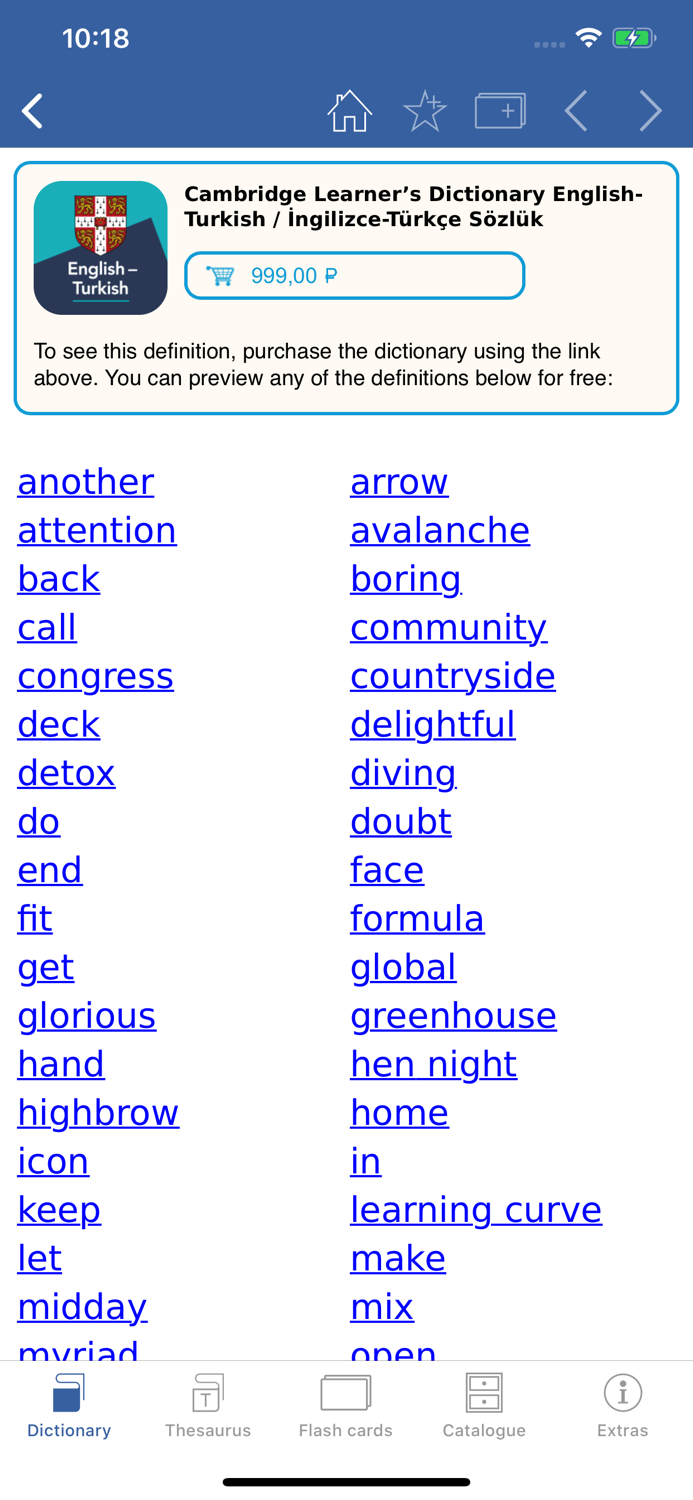 Cambridge English–Turkish