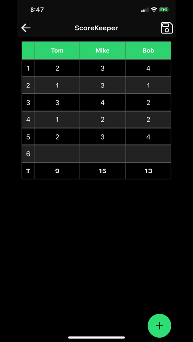 ScoreKeeper Golf Screenshot