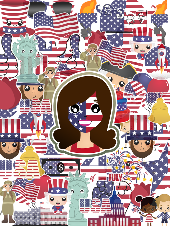 Screenshot #4 pour Américains Patriotes Emojis