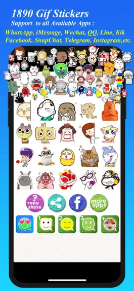 Game screenshot Gif Stickers for all Messenger mod apk