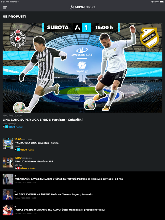 Screenshot #5 pour Arena Sport TV