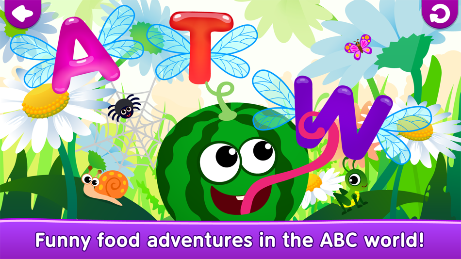 #8. ABC Learning games for kid (iOS) 由: Funny Food: Kids Learning Games