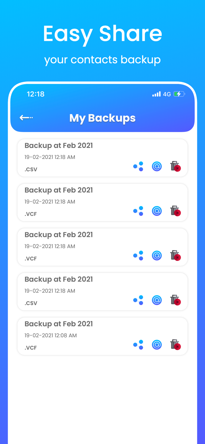 MCBackup - My Contact Backu‪p‬