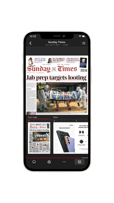 Sunday Times E-Edition Screenshot
