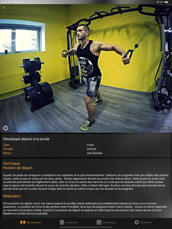 Screenshot #6 pour Gym Guide workouts & exercises