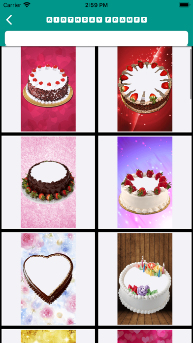 ステッカー付きの写真の誕生日フレームと誕生日のケーキの名前のおすすめ画像6