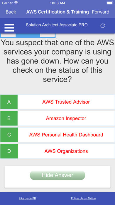 Ace AWS Solutions Architect As screenshot 3