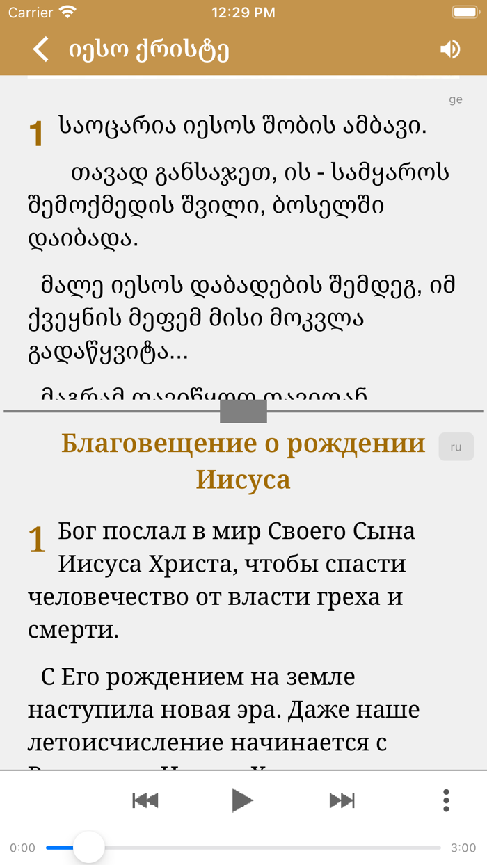 Рассказы об ИисусеГрузинский