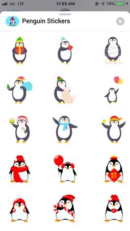 Game screenshot Penguin Stickers for iMessage apk