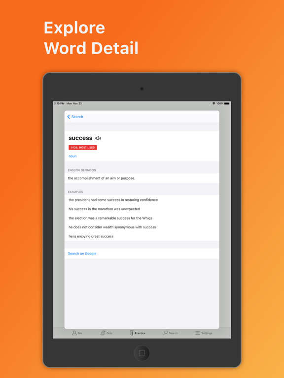 VoCard - Learn English Words iPad screenshot 7 - Education app