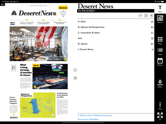 Screenshot #5 pour Deseret News Digital Replica