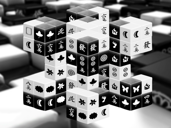 Screenshot #4 pour Black & White Mahjong 3D