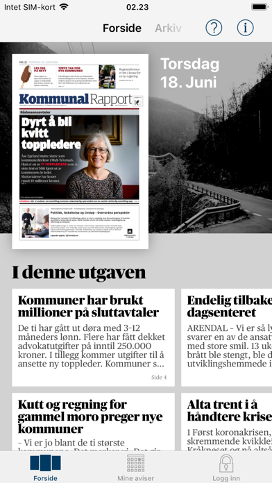 Screenshot #1 pour Kommunal Rapport