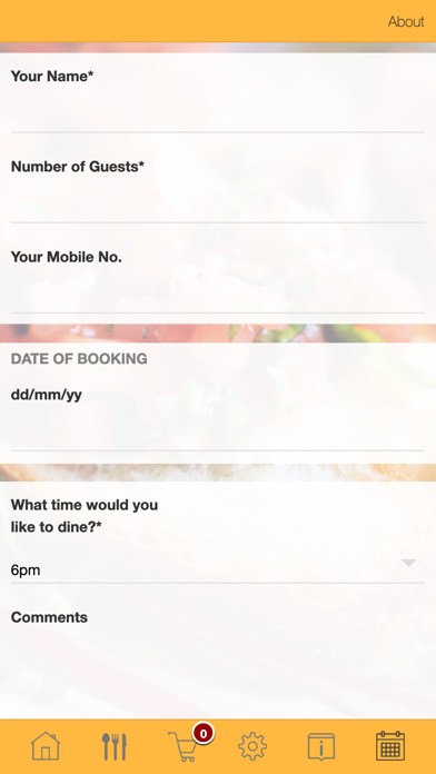 Gandhi Restaurant App Screenshot